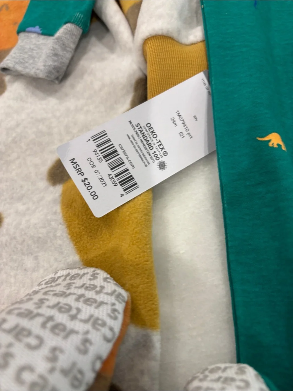 Baby boy one piece sleepies-new -24 months